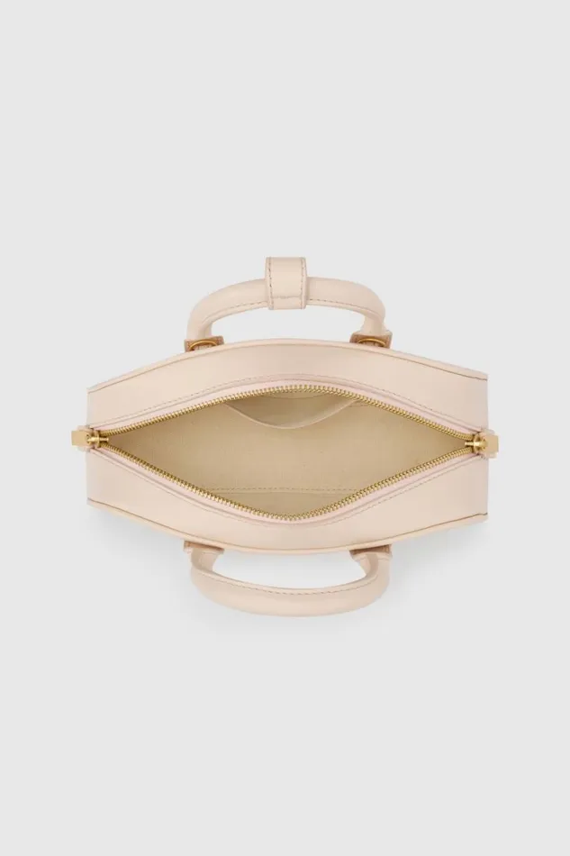 Oroton Muse Mini Bowler Bag Puff Pink Women Shoulder Oroton Muse Mini Bowler Bag Puff Pink Women Shoulder