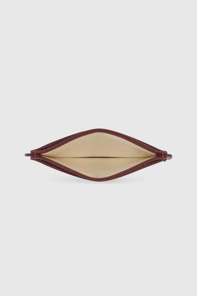 Oroton Scallop Card Sleeve Barn Red Women Wallets Oroton Scallop Card Sleeve Barn Red Women Wallets