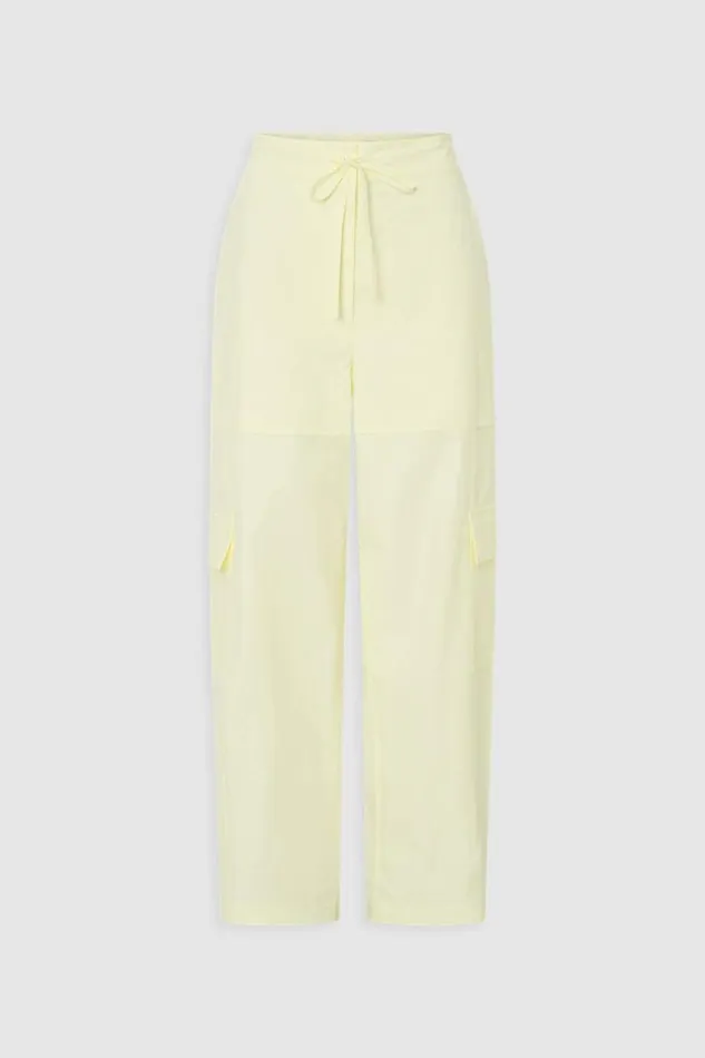 Oroton Scout Poplin Cargo Pant Lemon Women Pants