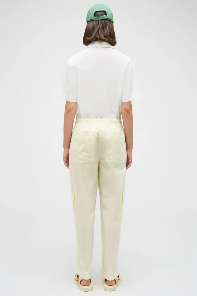 Oroton Scout Poplin Cargo Pant Lemon Women Pants Oroton Scout Poplin Cargo Pant Lemon Women Pants