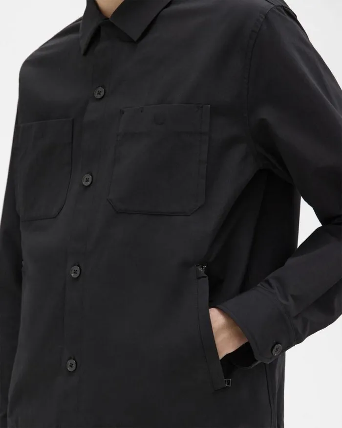 Outerwear Men Theory Shirt Jacket Black