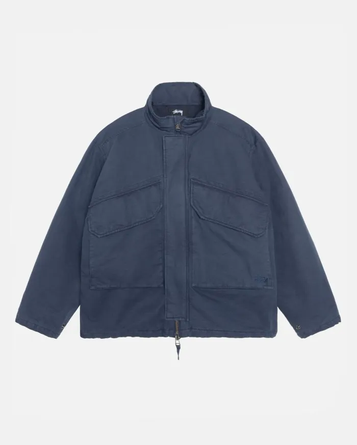 Outerwear MenWomen Stussy INSULATED FIELD JACKET Navy