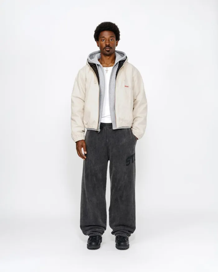 Outerwear MenWomen Stussy WORK JACKET INSULATED CANVAS Bone