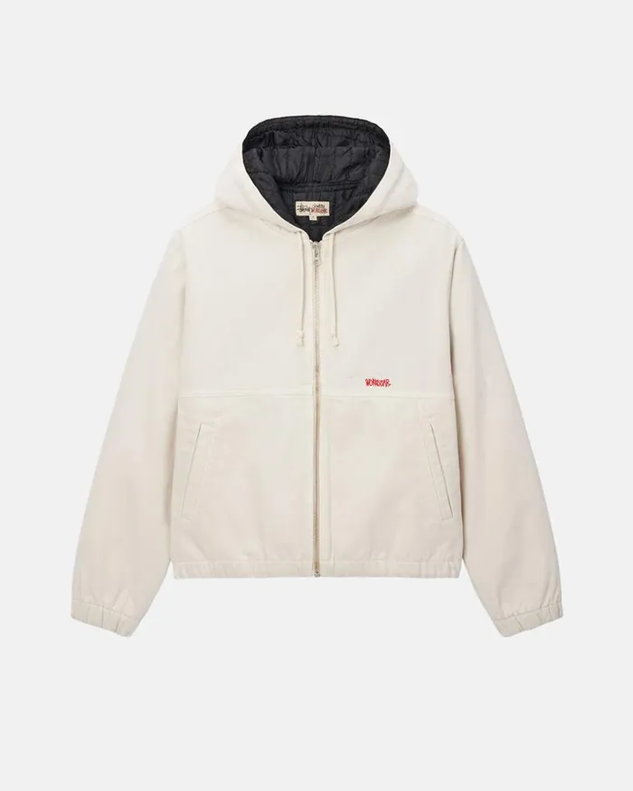 Outerwear MenWomen Stussy WORK JACKET INSULATED CANVAS Bone