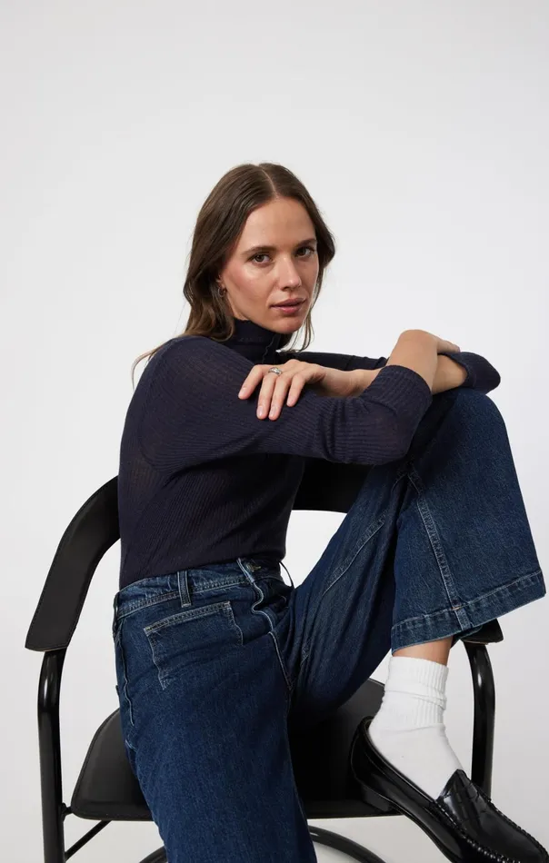 Paloma Marine Wide Leg In Deep Classic Blue Women Mavi Jeans Denim Paloma Marine Wide Leg In Deep Classic Blue Women Mavi Jeans Denim