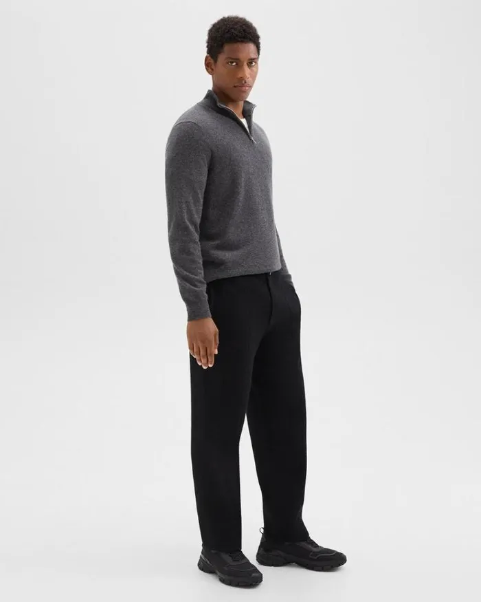 Pants Men Theory Relaxed Pant In Light Bilen Black Pants Men Theory Relaxed Pant In Light Bilen Black