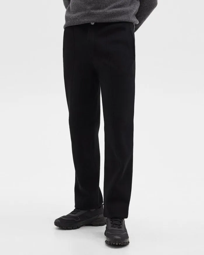 Pants Men Theory Relaxed Pant In Light Bilen Black Pants Men Theory Relaxed Pant In Light Bilen Black