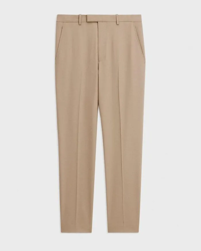 Pants Men Theory Relaxed Pant In Wool Gabardine Barley