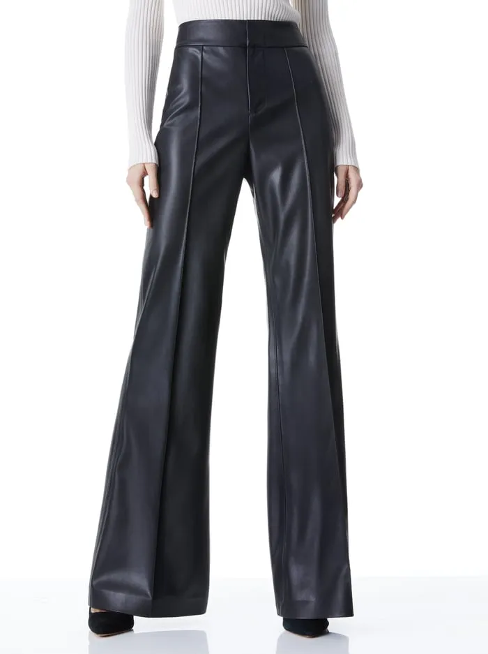 Pants Women Alice Olivia Dylan Vegan Pant Black