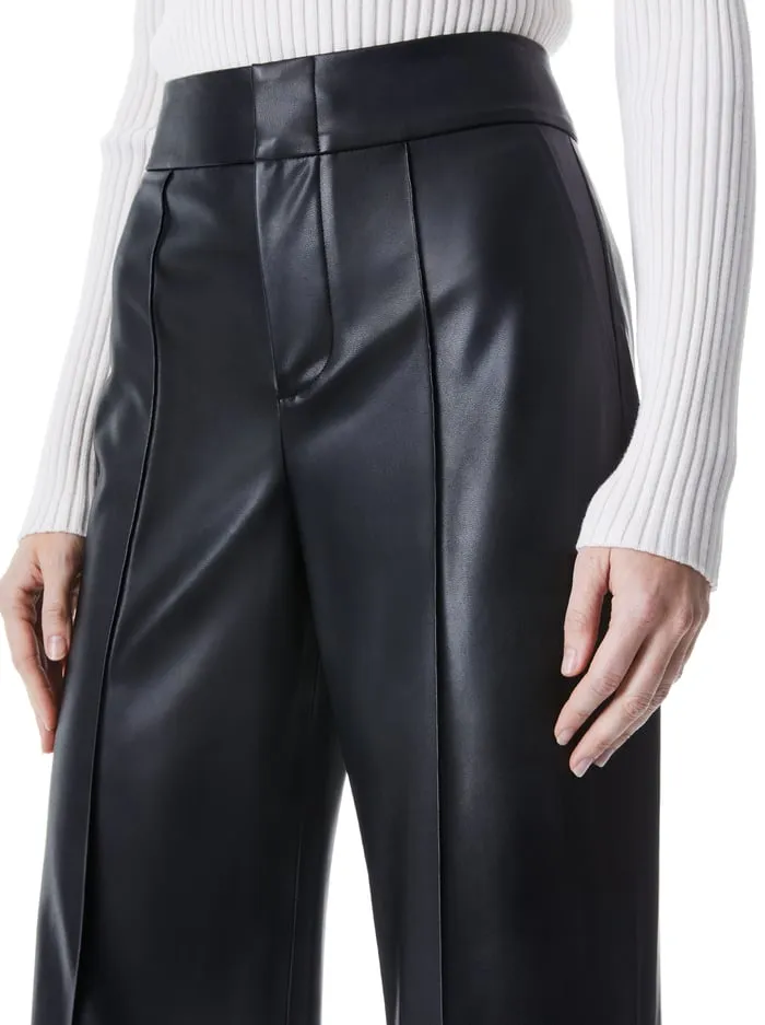 Pants Women Alice Olivia Dylan Vegan Pant Black