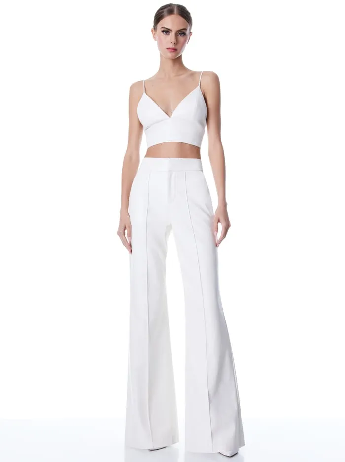 Pants Women Alice Olivia Dylan Vegan Pant Ecru