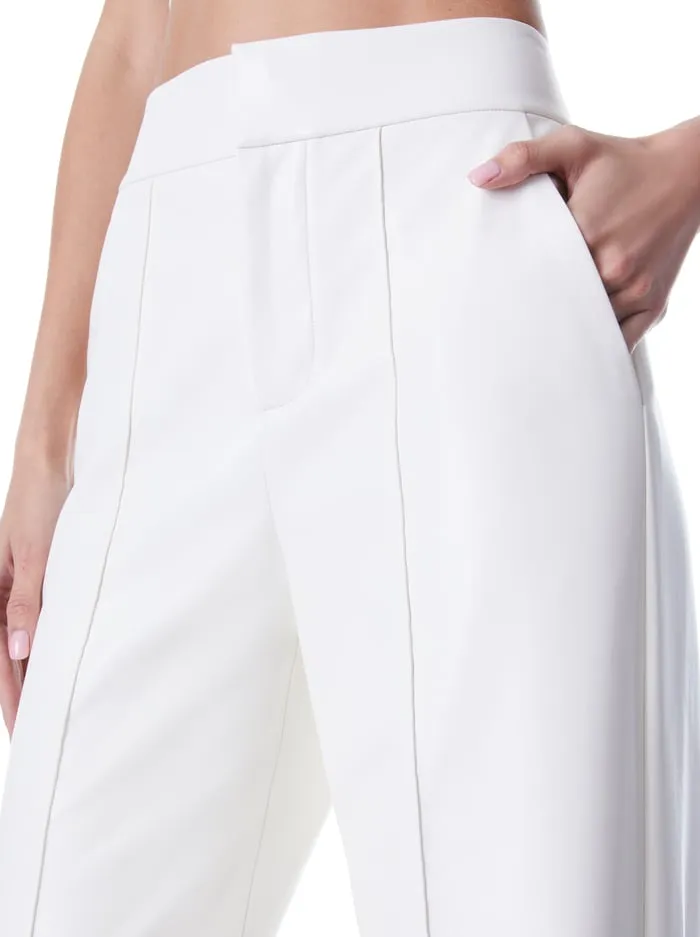 Pants Women Alice Olivia Dylan Vegan Pant Ecru