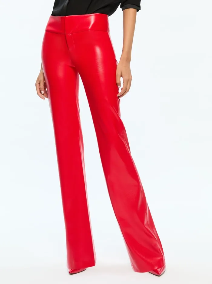 Pants Women Alice Olivia Olivia Vegan Pant Bright Ruby
