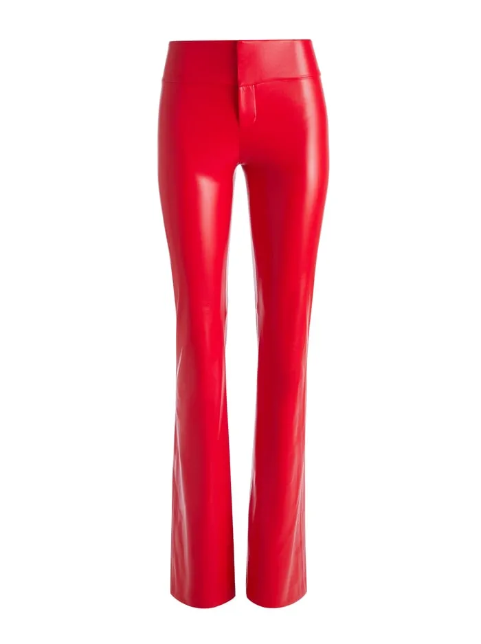 Pants Women Alice Olivia Olivia Vegan Pant Bright Ruby