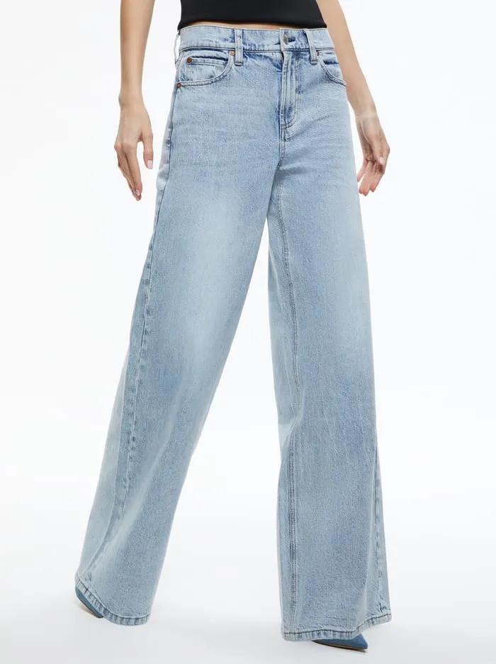 Pants Women Alice Olivia Trish Jean Rockstar Blue
