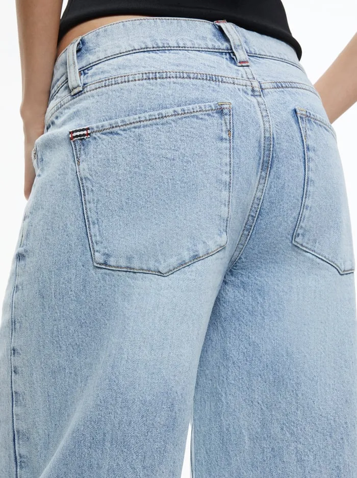 Pants Women Alice Olivia Trish Jean Rockstar Blue