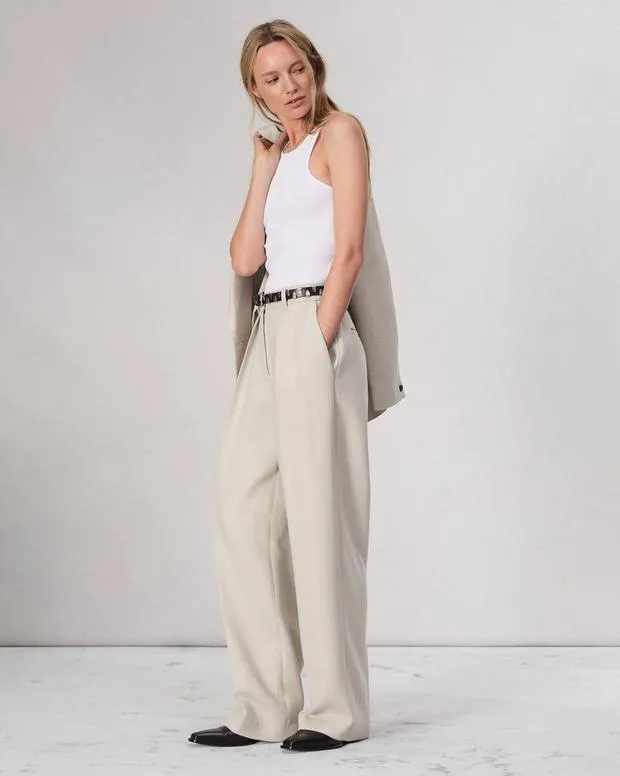 Pants Women Rag and Bone Francine Suiting Pant Oatmeal