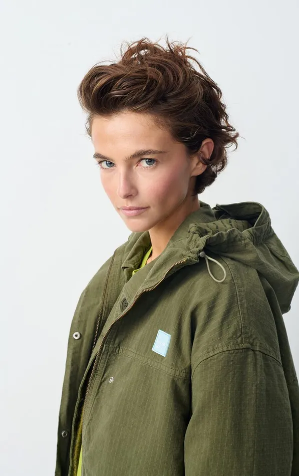 Parka Rygybay Khaki Women American Vintage Coats and Puffer Coats Parka Rygybay Khaki Women American Vintage Coats and Puffer Coats