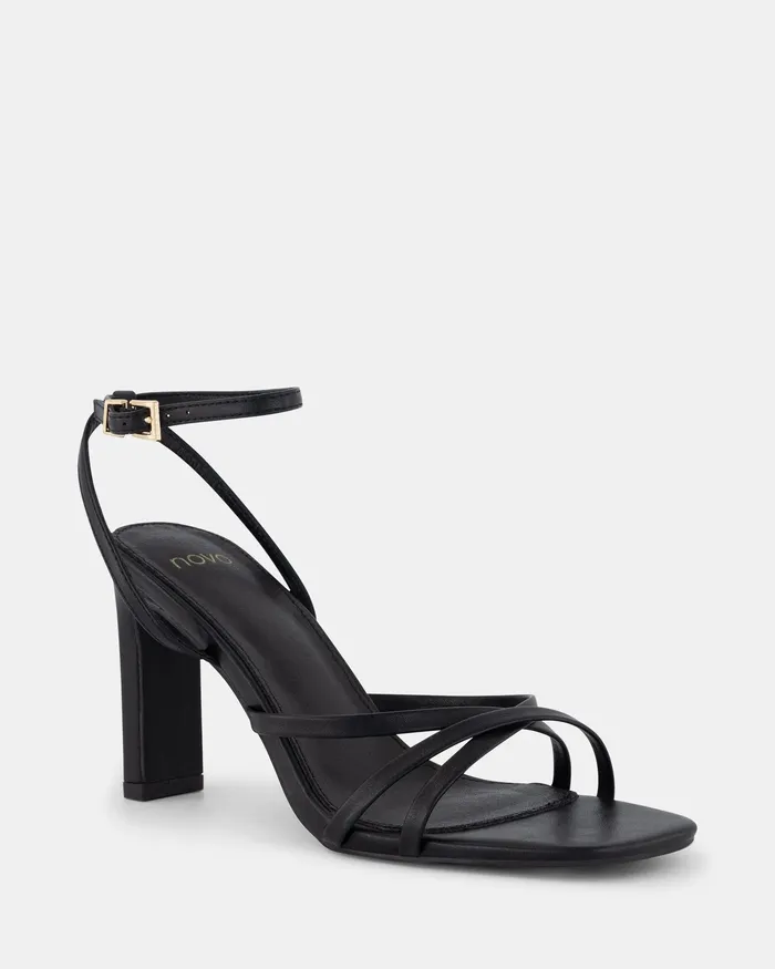 Party NOVO Shoes Women MARLIE BLACK Open Toe Heels