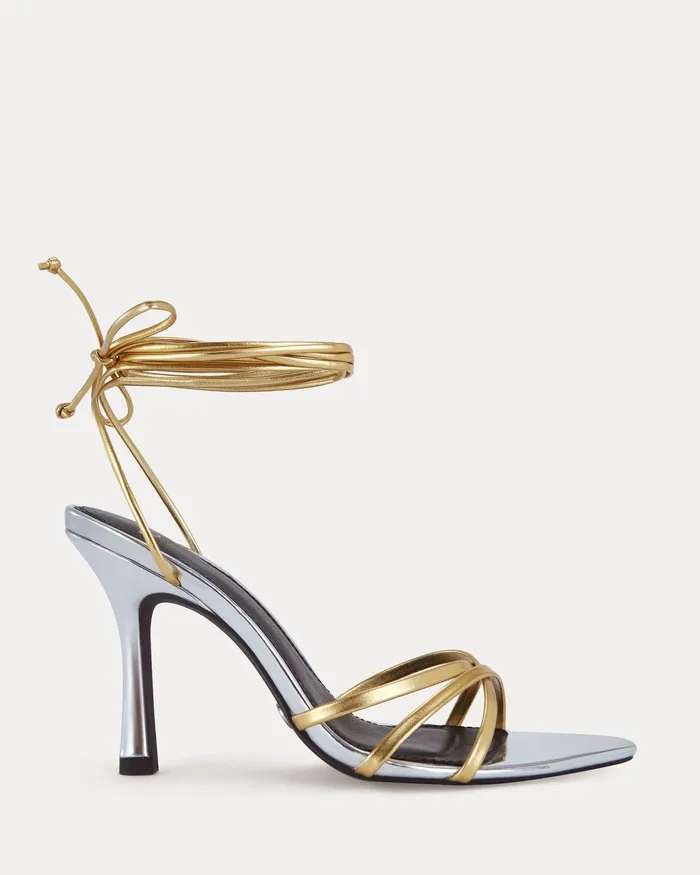 Party NOVO Shoes Women YUKIO METALLIC Closed Toe Heels