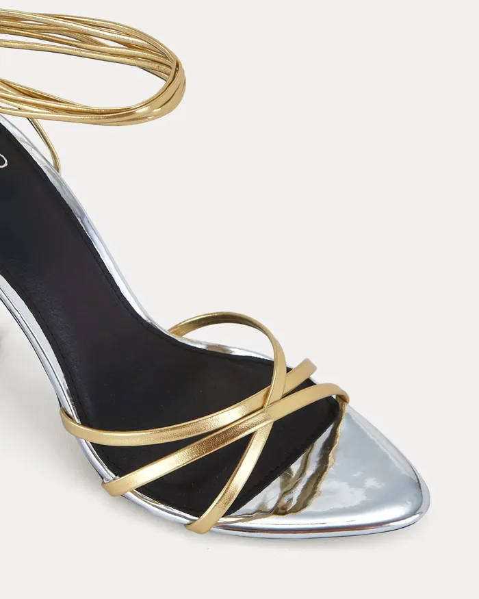 Party NOVO Shoes Women YUKIO METALLIC Closed Toe Heels