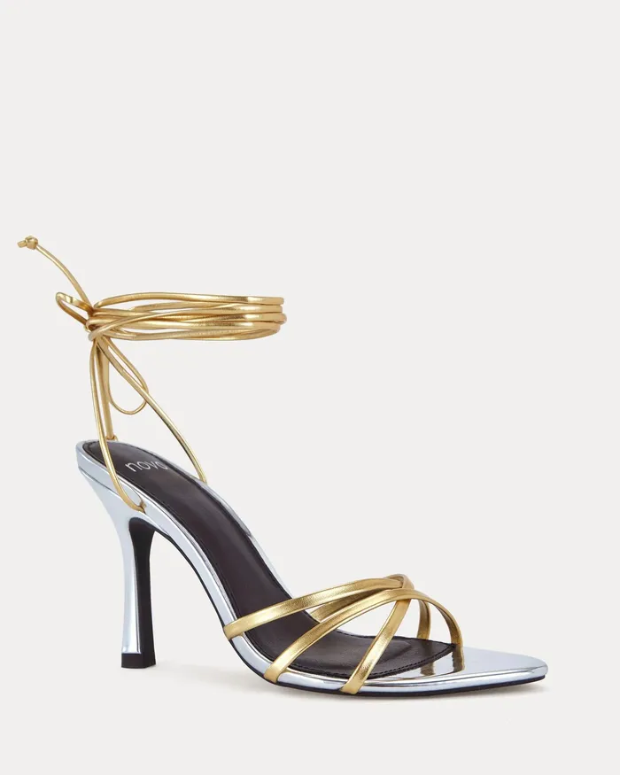 Party NOVO Shoes Women YUKIO METALLIC Closed Toe Heels