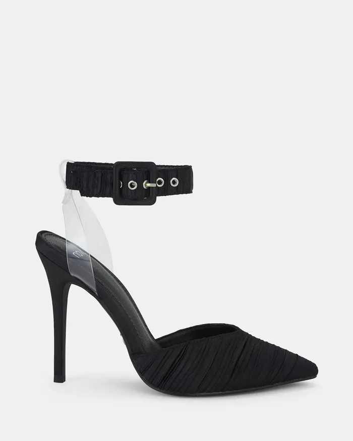 Party Women YASH BLACK Closed Toe Heels NOVO Shoes