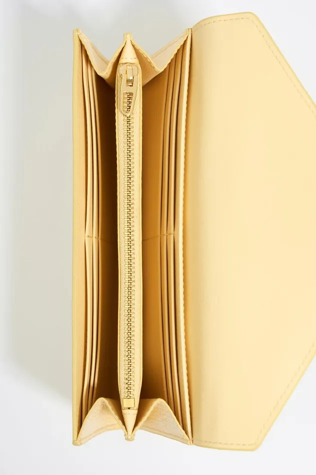 Pastel Yellow Leather Continental Wallet Pastel Yellow Women Bimba Y Lola Billfolds Pastel Yellow Leather Continental Wallet Pastel Yellow Women Bimba Y Lola Billfolds
