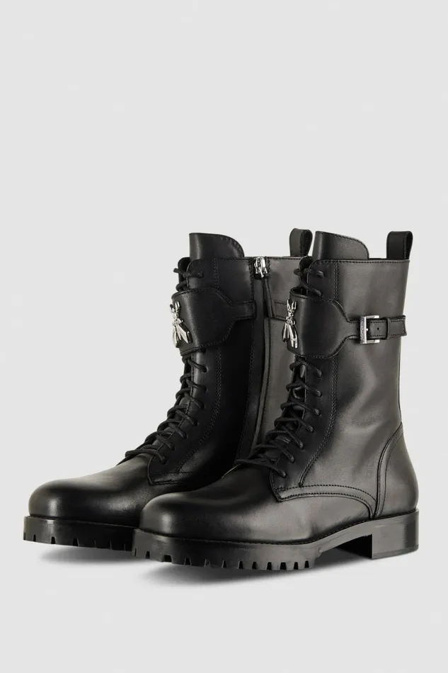 Patrizia Pepe Boots Leather Ankle Boots With Zipper Black 8211 Women