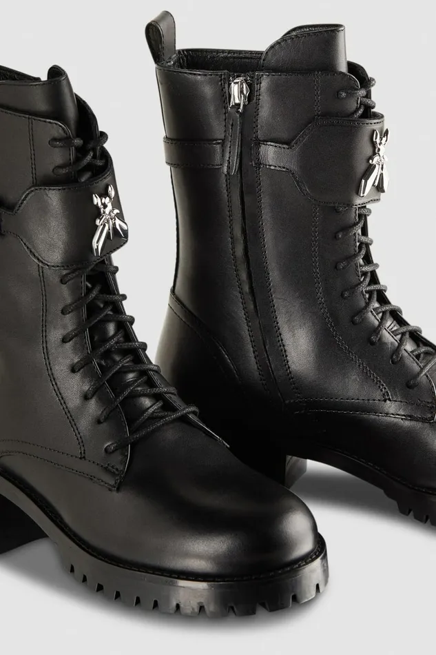 Patrizia Pepe Boots Leather Ankle Boots With Zipper Black 8211 Women