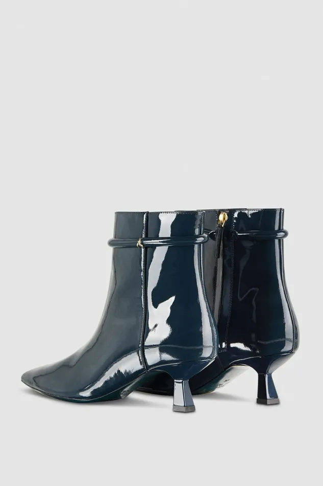 Patrizia Pepe Boots Leather Ankle Boots With Zipper Grey 8211 Women