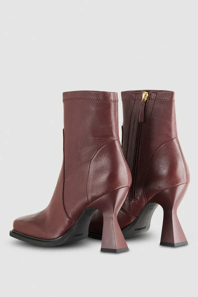 Patrizia Pepe Boots Nappa Leather Heeled Ankle Boots Purple 8211 Women