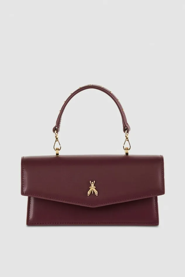Patrizia Pepe Crossbodys Fly Bamby Leather Shoulder Bag Purple 8211 Women