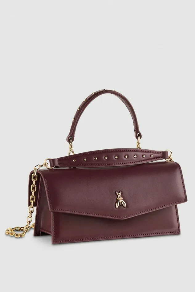 Patrizia Pepe Crossbodys Fly Bamby Leather Shoulder Bag Purple 8211 Women