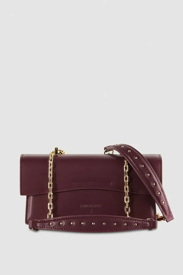 Patrizia Pepe Crossbodys Fly Bamby Leather Shoulder Bag Purple 8211 Women