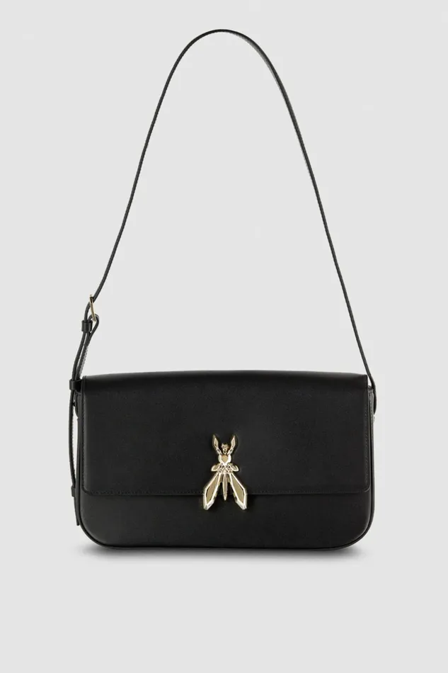 Patrizia Pepe Crossbodys Leather Bag With Shoulder Strap Black 8211 Women