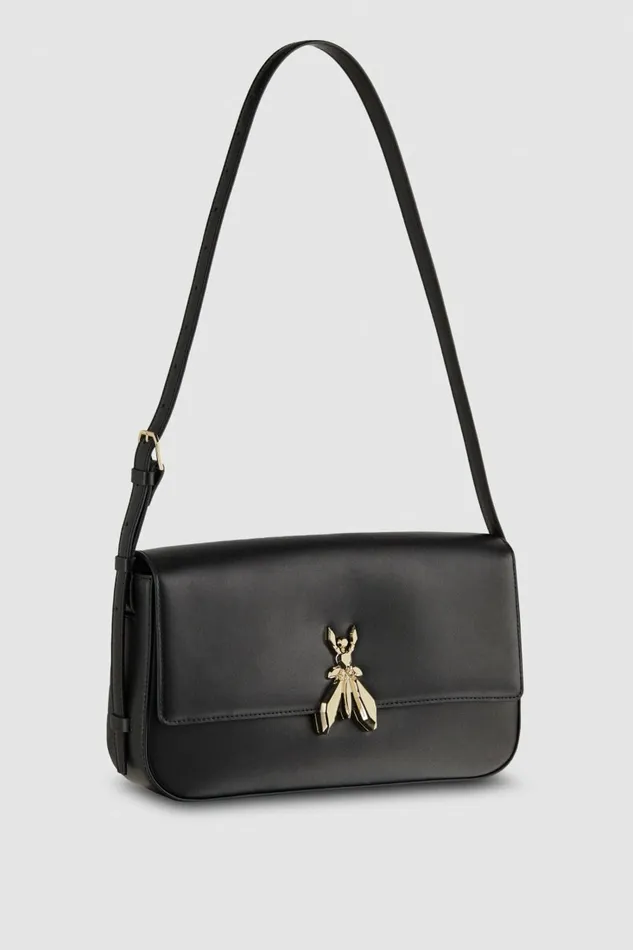 Patrizia Pepe Crossbodys Leather Bag With Shoulder Strap Black 8211 Women