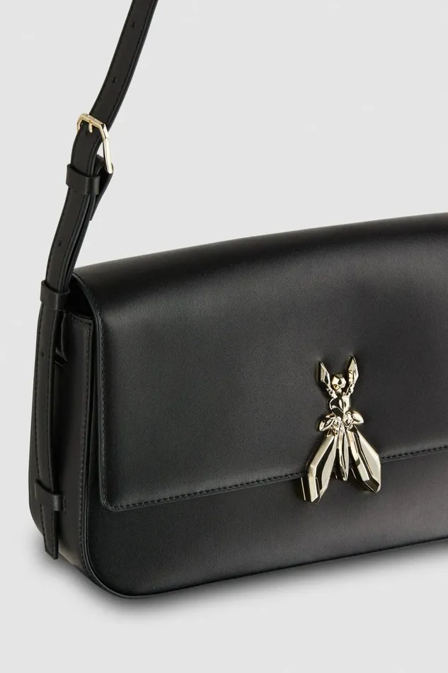 Patrizia Pepe Crossbodys Leather Bag With Shoulder Strap Black 8211 Women