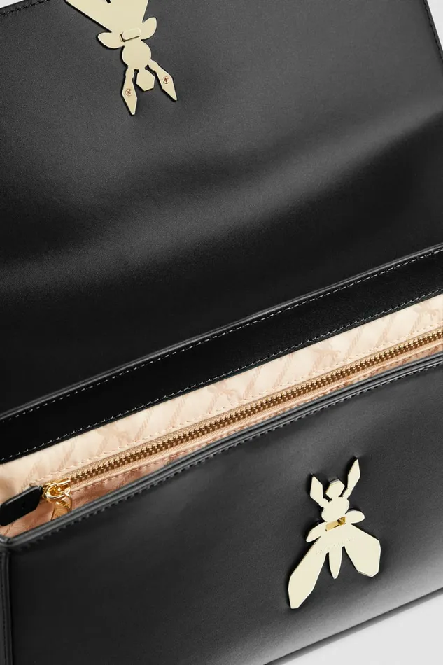 Patrizia Pepe Crossbodys Leather Bag With Shoulder Strap Black 8211 Women