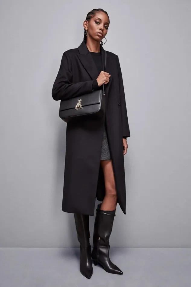 Patrizia Pepe Crossbodys Leather Bag With Shoulder Strap Black 8211 Women