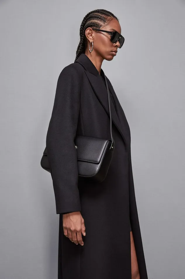 Patrizia Pepe Crossbodys Leather Bag With Shoulder Strap Black 8211 Women