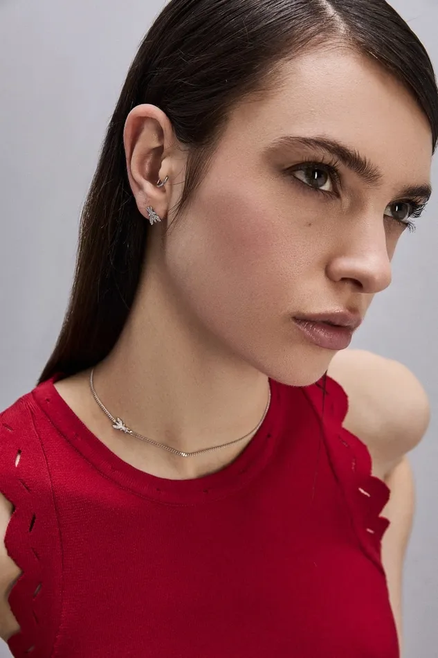 Patrizia Pepe Earrings Brass Earrings Silver 8211 Women