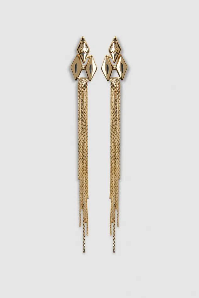 Patrizia Pepe Earrings Brass Pendant Earrings Gold 8211 Women