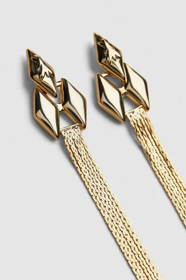 Patrizia Pepe Earrings Brass Pendant Earrings Gold 8211 Women