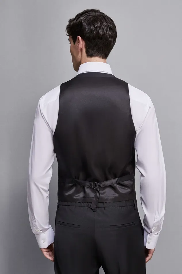 Patrizia Pepe Jackets Asymmetrical Vest With Piercing Black 8211 Men