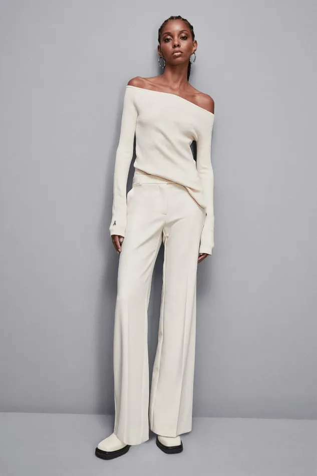 Patrizia Pepe Knitwear Regular Fit Chenille Sweater Beige 8211 Women