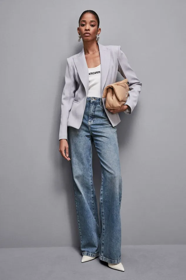 Patrizia Pepe Outerwear OneButton Poly Viscose Jacket Grey 8211 Women
