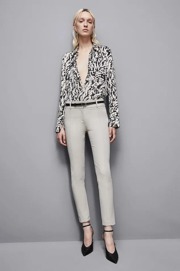 Patrizia Pepe Pants and Jeans Slim Pants Grey 8211 Women