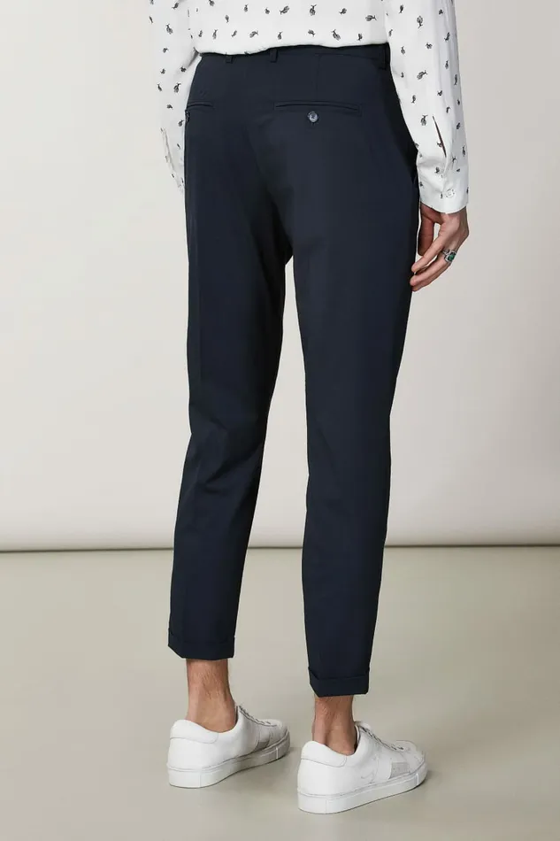 Patrizia Pepe Pants Polyviscose AnkleGrazer Pants Blue 8211 Men