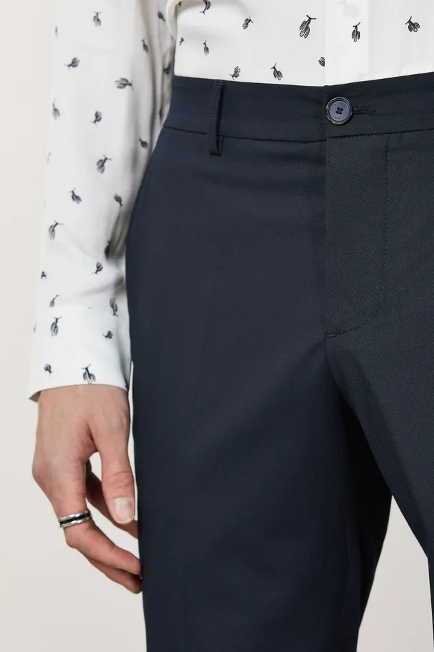 Patrizia Pepe Pants Polyviscose AnkleGrazer Pants Blue 8211 Men